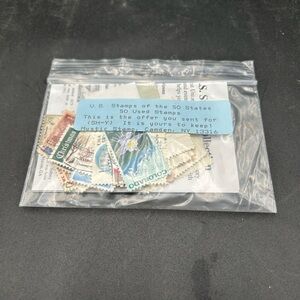 50 state Vintage Postage Stamp Collection